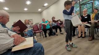 Leland and Larkin Singing Sacred Harp