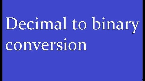 C Program to Convert Decimal Numbers to Binary Numbers