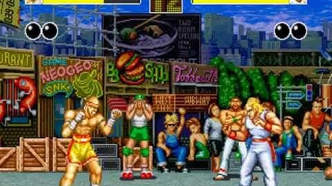 Fatal Fury 1 [Arcade] - play as Hwa Jai (demonstration)