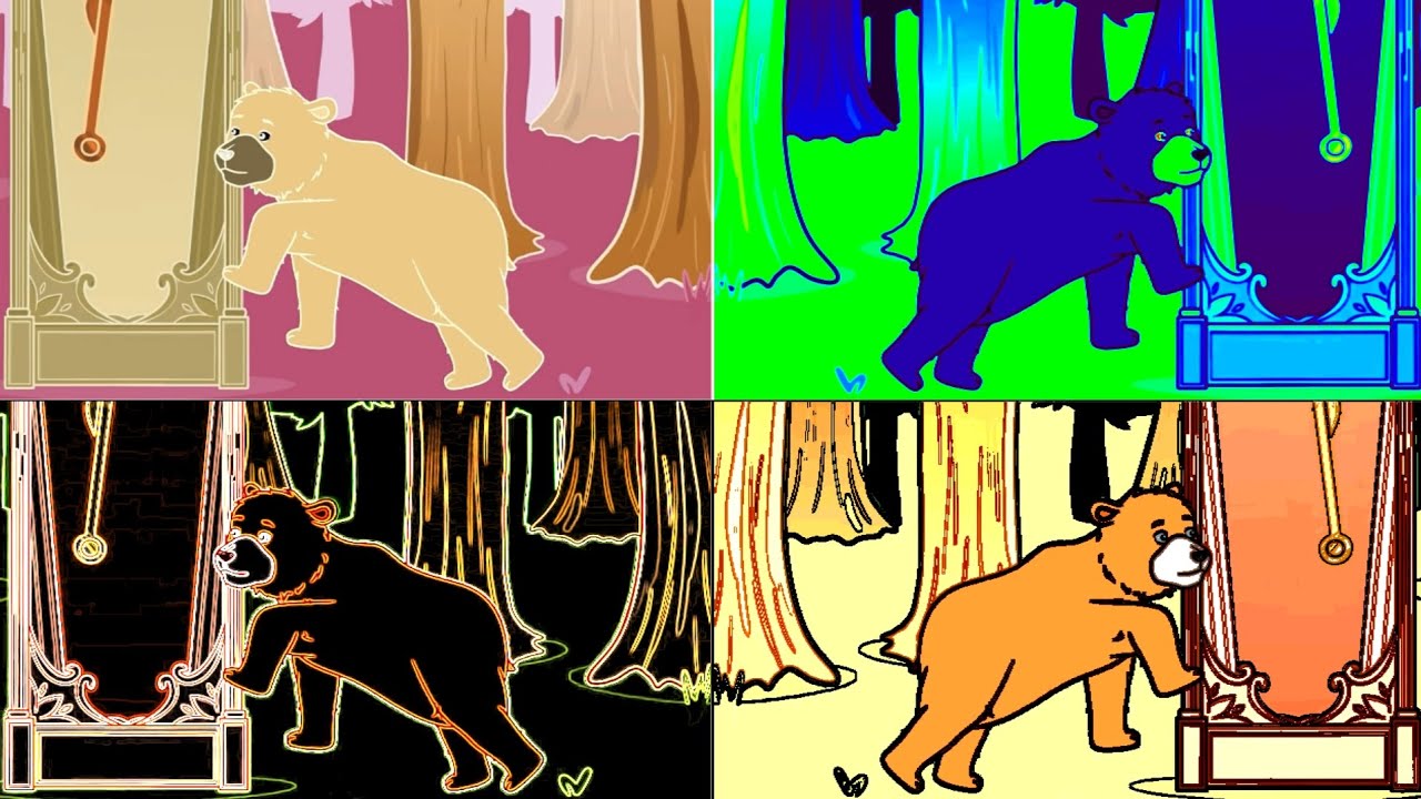 HICKORY DICKORY DOCK || THE BEAR BREAK THE CLOCK IN 4 AMAZING EFFECTS || AUDIO & EFFECT TUTORIAL