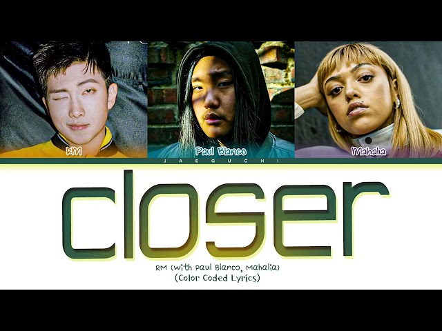 RM (알엠) - Closer (1 HOUR LOOP) Lyrics | 1시간 가사 class=