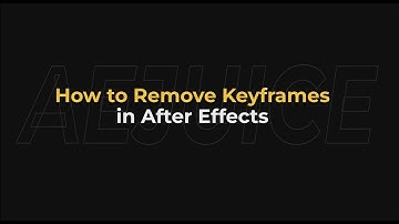 How to Remove Keyframes in After Effects – AEJuice Tutorials