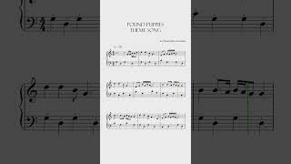 Pound Puppies Intro Theme 1986 Sheet Music