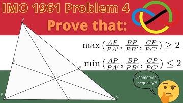 A Geometrical Inequality!| IMO 1961 P4