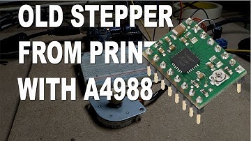 Stepper motor from Old Printer  with A4988 Driver - Arduino