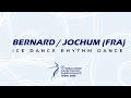 Eva bernard  tom jochum fra  ice dance rhythm dance  isu wj championships 2022  tallinn 