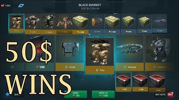 War Robots [WR]- Black Market Wow Chest Opening | Won 25k+ gold