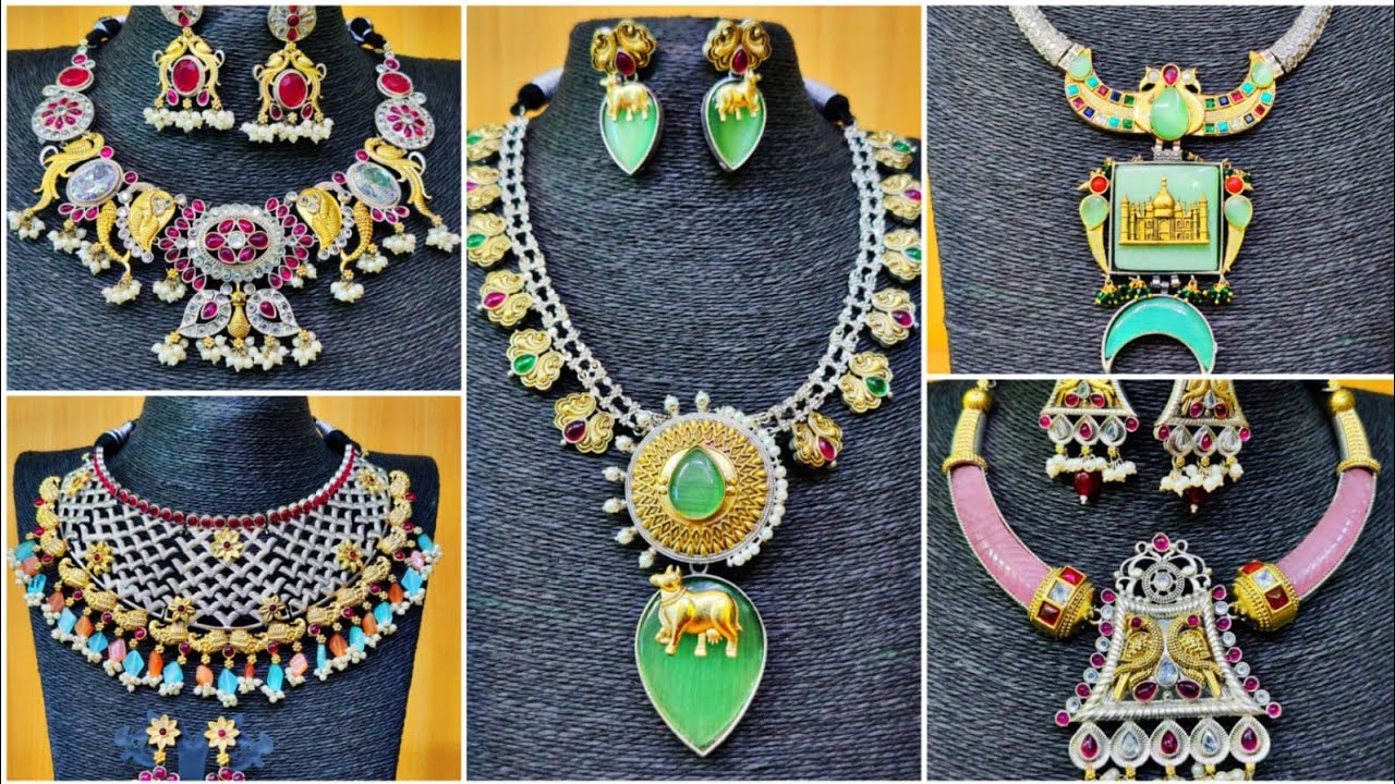 Exclusive Dual Tone Silver Replica Jewellery Wholesale Premium