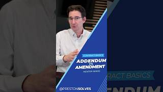 Addendum vs. Amendment in Contracts: Key Differences & Best Practices | Real Estate Contract Basics