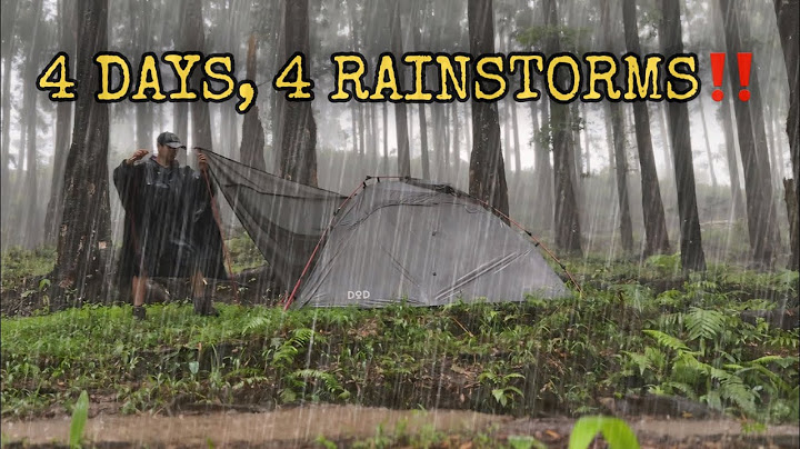4 Days HEAVY RAIN‼️ Solo Camping in 4 Days Heavy Rain with Automatic Tent‼️ ASMR