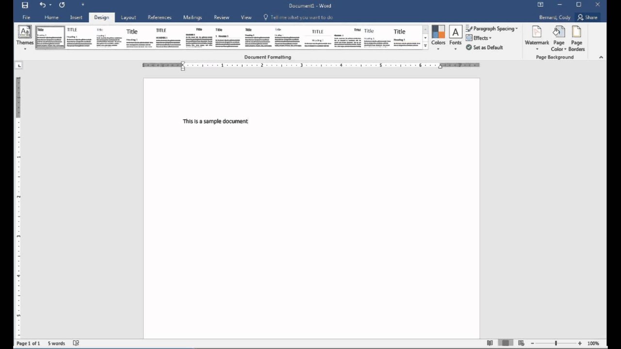 Microsoft Word 2016 Navigating Tabs YouTube