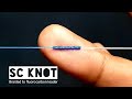 Fishing knots  sc knot braided to fluorocarbon fastest and strong 