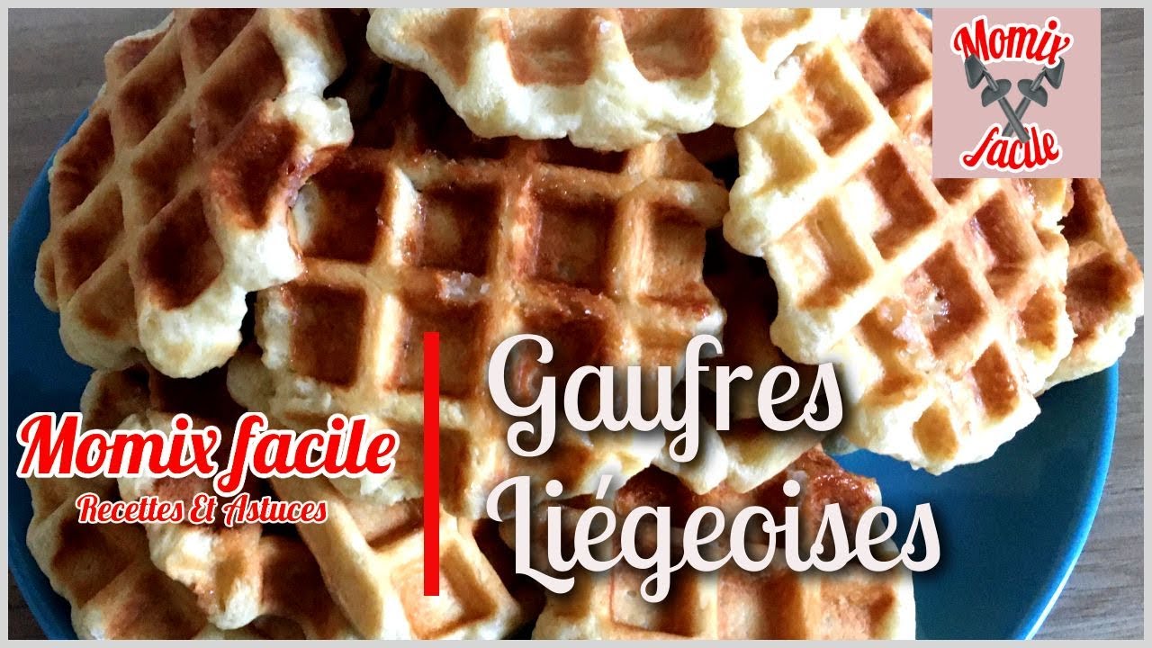 Gaufres liégeoises au Thermomix