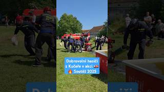 Dobrovolní hasiči z Kučeře 🚒 ukázali sílu na soutěži v Květově 2025 💪🔥