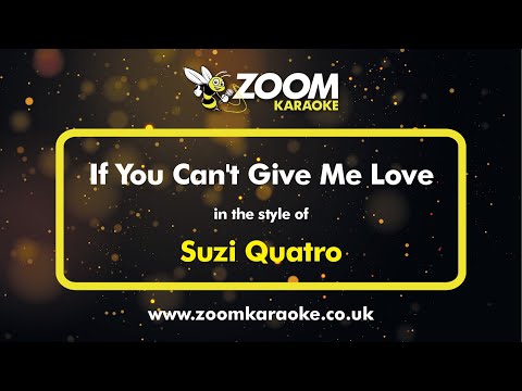 Suzi Quatro - If You Can't Give Me Love - Karaoke Version From Zoom Karaoke