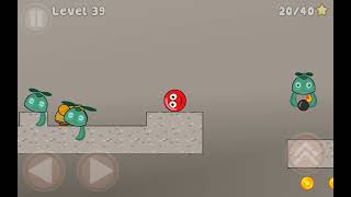 New Red Ball 2 #15. Побег с планеты Пришельцев (Уровни 38-39)