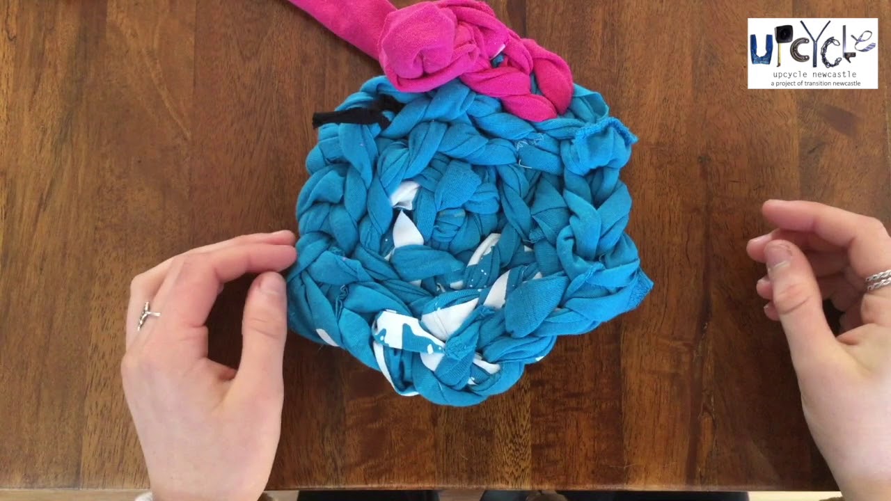 Upcycle Newcastle Rag Rug: 4 - Adding Stitches to Your Rag Rug - YouTube