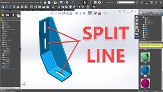 Solidworks Exercise #155 how to use split line tool in solidworks