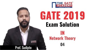 GATE 2019 Answer Key - Paper Analysis for Instrumentation Engineering | Network Theory - 04