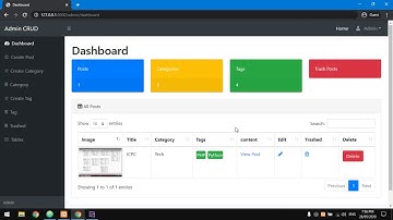 Admin CRUD Project with Laravel 5.8