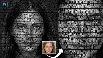 How to Create Text Portrait Toning Effect in Photoshop