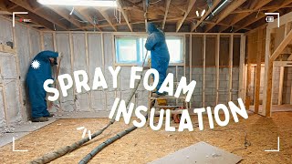 Garage clean-out, subfloor & spray foam insulation! PROGRESS | BASEMENT RENOVATION ep 6