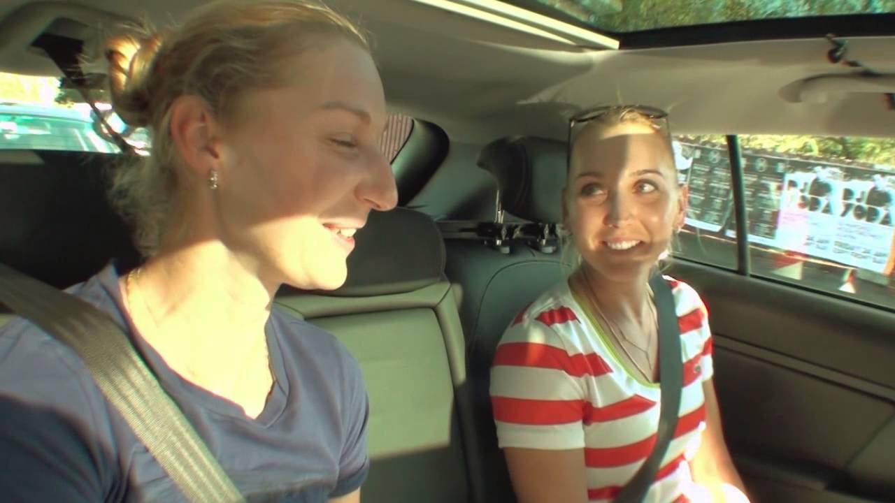 Ekaterina Makarova and Elena Vesnina Kia Open Drive - 2014 Australian Open 