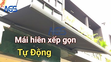 Mái hiên xếp gọn tự động khung hợp kim nhôm | Trinh AGS