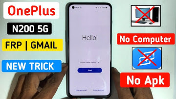 OnePlus N200 5G Frp Bypass Android 12 Without PC | OnePlus Nord 5G Frp Bypass | OnePlus DE2118