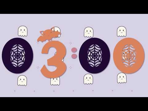 👻 3 Minute Halloween Timer | Cute & Silent Classroom Countdown 🎃