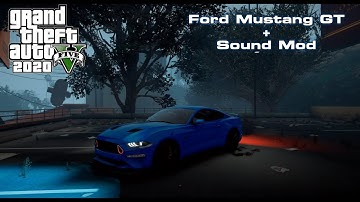 ⁴ᴷ 2019 Ford Mustang GT + ♫ Real Sound 🔥 - GTA 5 PC REAL LIFE Graphics MOD Gameplay | NVR + PRSA