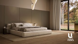 Modern Bedroom in Autumn | Real-Time Interior Visualization | Unreal Engine 5