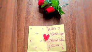 DIY Birthday Card 🎂💖 for Samridhhi | Beautiful Handmade Birthday Card Making | Easy Tutorial