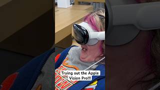 Trying Out The Apple Vision Pro!!! #shorts