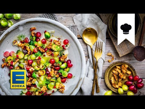 Video: Wie Man Einen Warmen Salat Mit Apfel Und Rosenkohl Macht