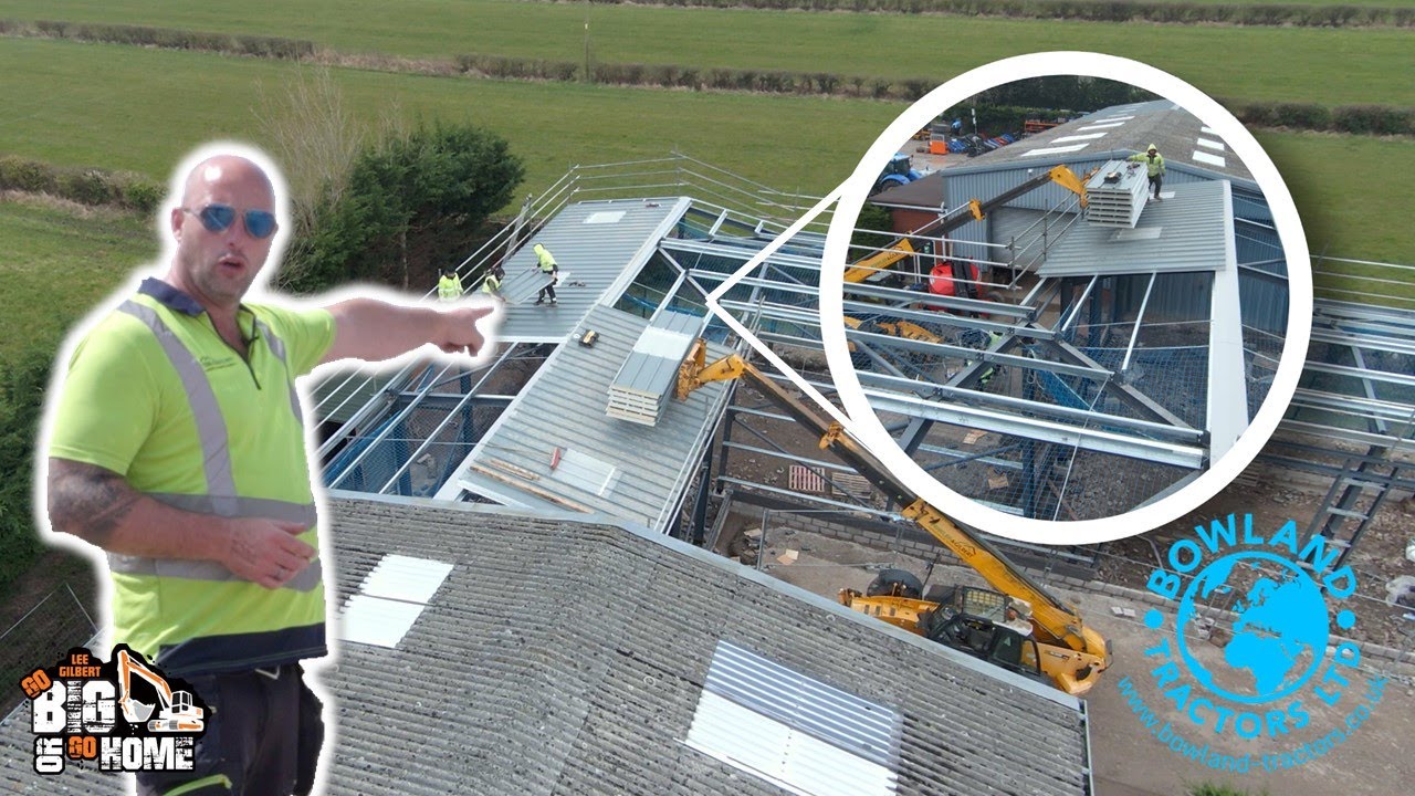 ROOFING THE NEW WORKSHOP AT BOWLAND TRACTOR DEALER