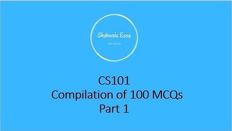 CS 101 - Introduction to Computing