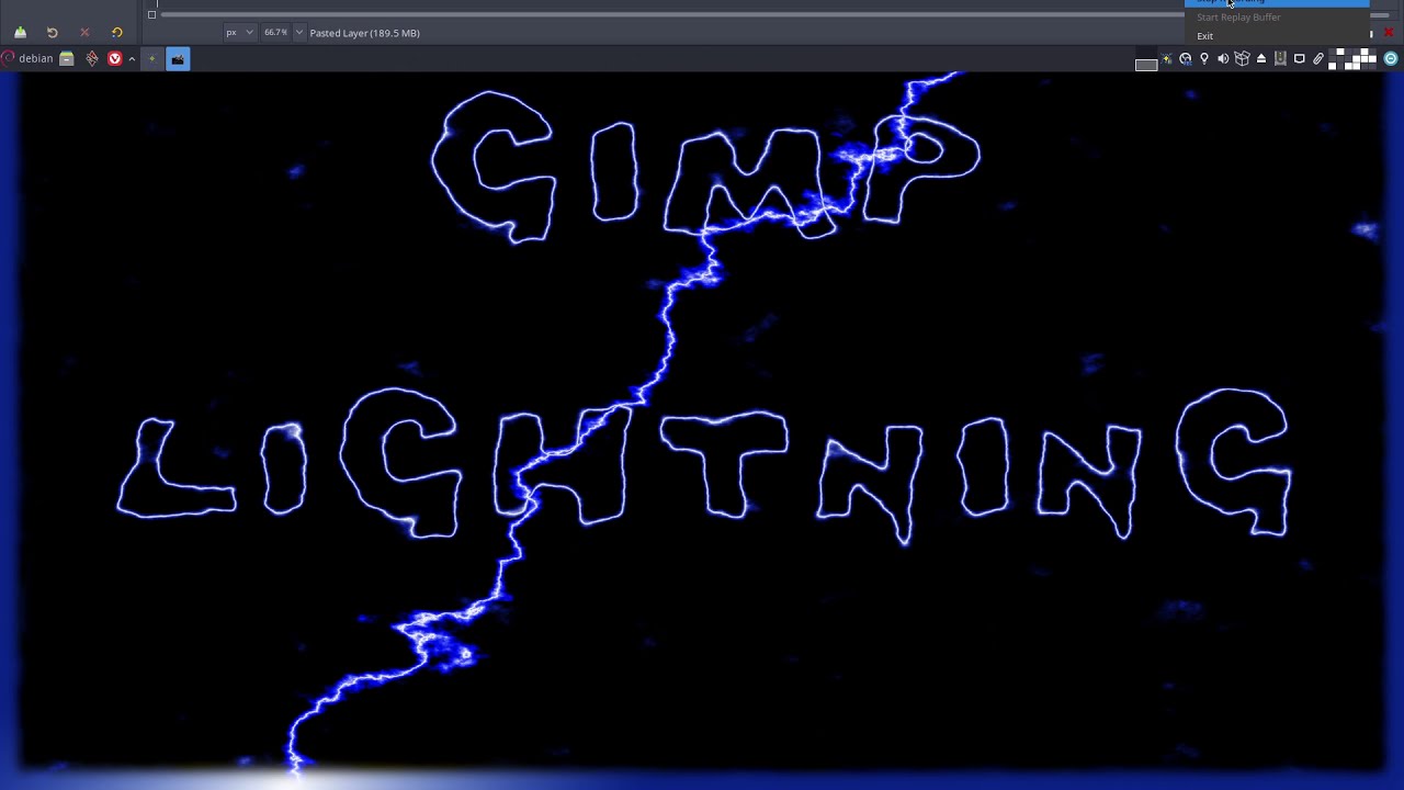 GIMP lightning 2 YouTube