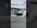Indian Coast Guard inducts 1st made-in-India hovercraft H‑561 at Chowgule Shipyard in Goa | #shorts