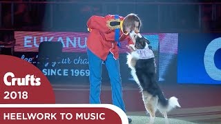 Skiffle & Lucy win again! Freestyle Heelwork to Music Competition Winner | Crufts 2018