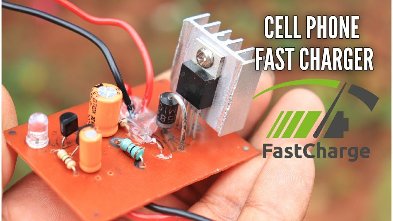 Cell phone charger - DIY fast mobile charger circuit and free PCB