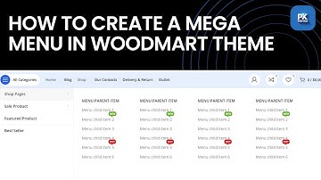 How to Create a Mega Menu in Woodmart Theme | WordPress WoodMart Tutorial