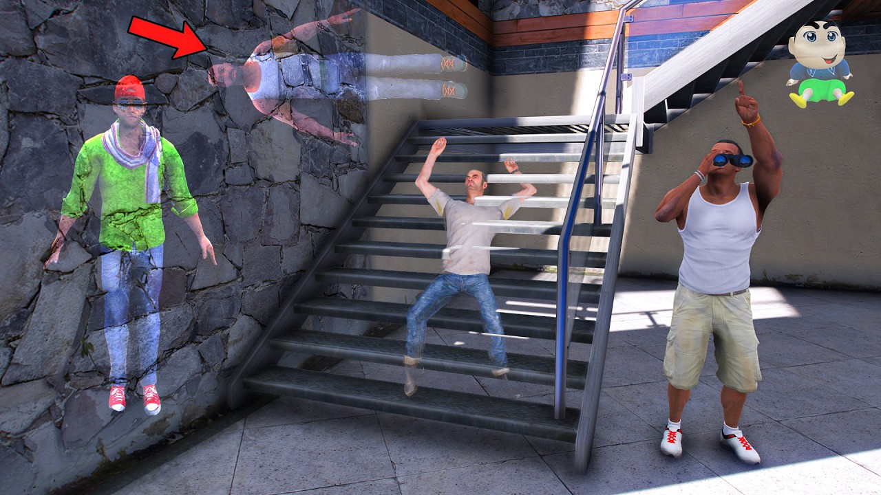 Franklin Playing Hide And Seek With Jack And Shinchan, 30 Minute Challenge | Shinchan and Chop