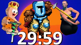 Can I beat the hardest games of all time in under 30 minutes?