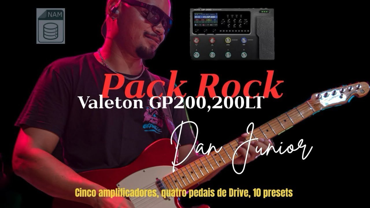 Valeton GP200 e 200lt // Pack Rock - YouTube