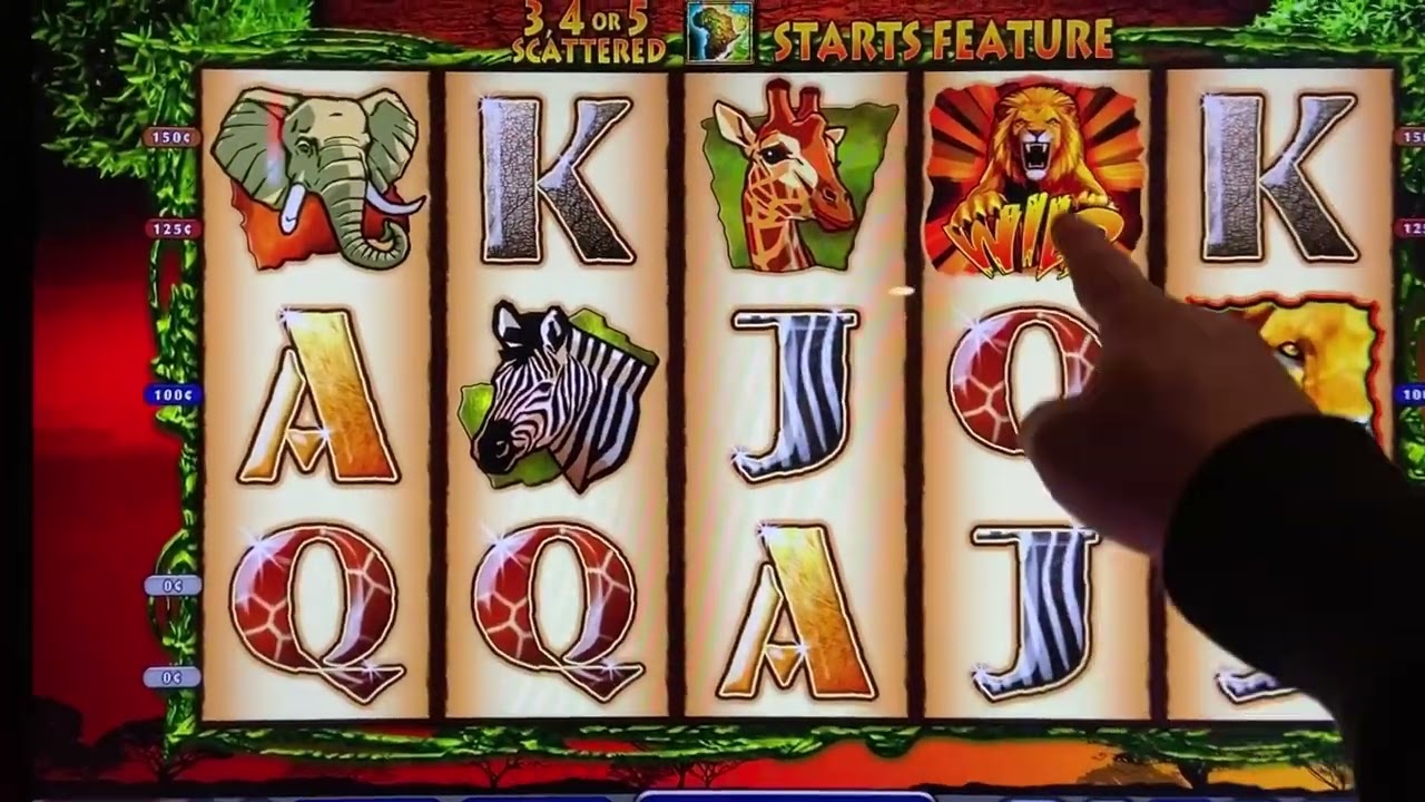 Four Africa Symbols!!! And it Paid me This!!! Wildlife Bonuses!!!