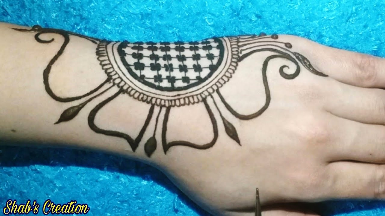 Very Attractive Arabic Mehndi Design For Full Hand Simple Easy