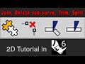 Rhino Tutorial : 2D Tutorial : Delete sub-curve, Trim, Split, Join