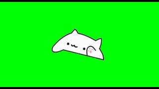 Happy Cat - Green Screen Video For Video Editing - Animated GIF