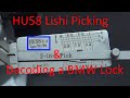 (484) HU58 Lishi Picking & Decoding 1996 BMW 3 Series Lock